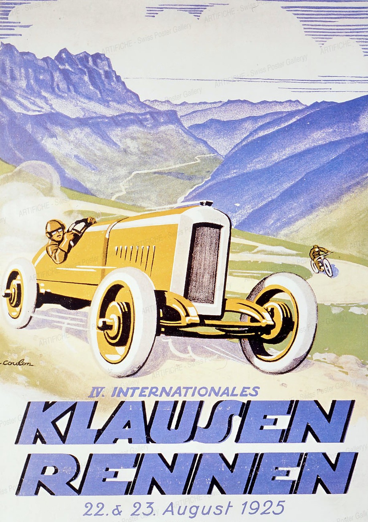 IV. Internationales Klausen-Rennen 1925 (Offset-Reprint), Eric de Coulon