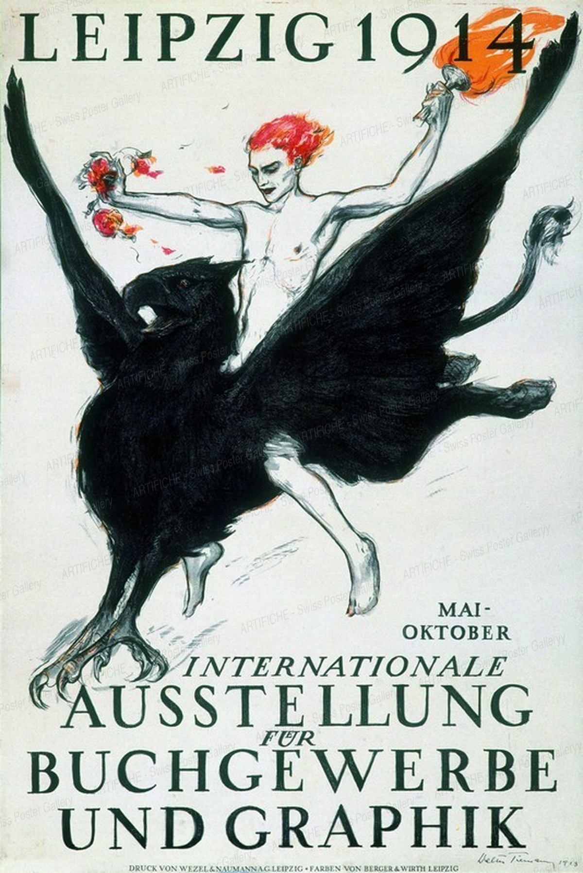 LEIPZIG 1914 – Internationale Ausstellung für Buchgewerbe & Grafik, Walter Tiemann