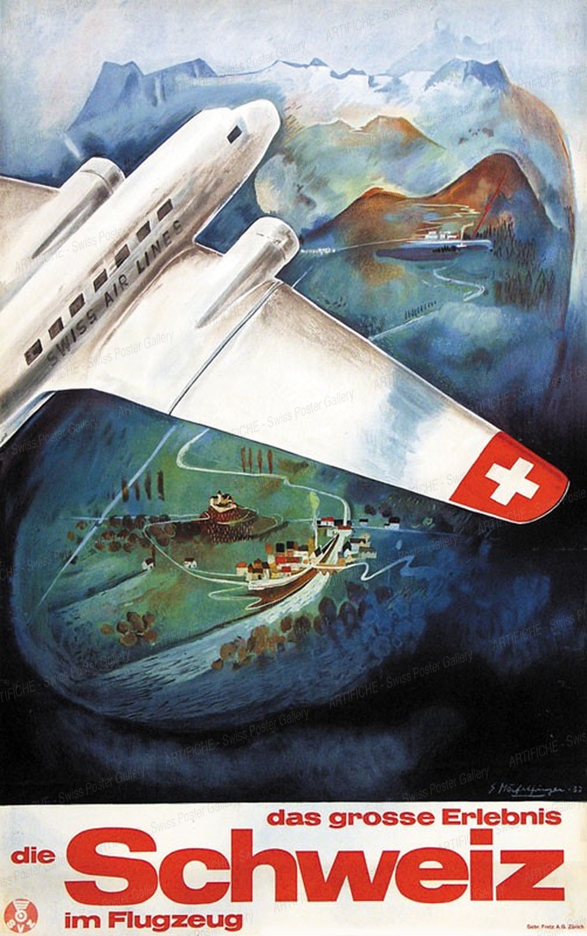 The great adventure – Switzerland by aeroplane, Eugen Häfelfinger