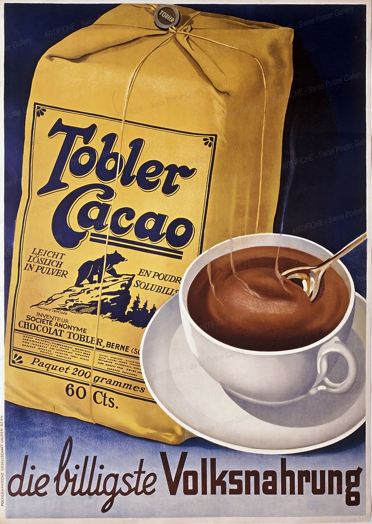 Tobler Cocoa, Artist unknown