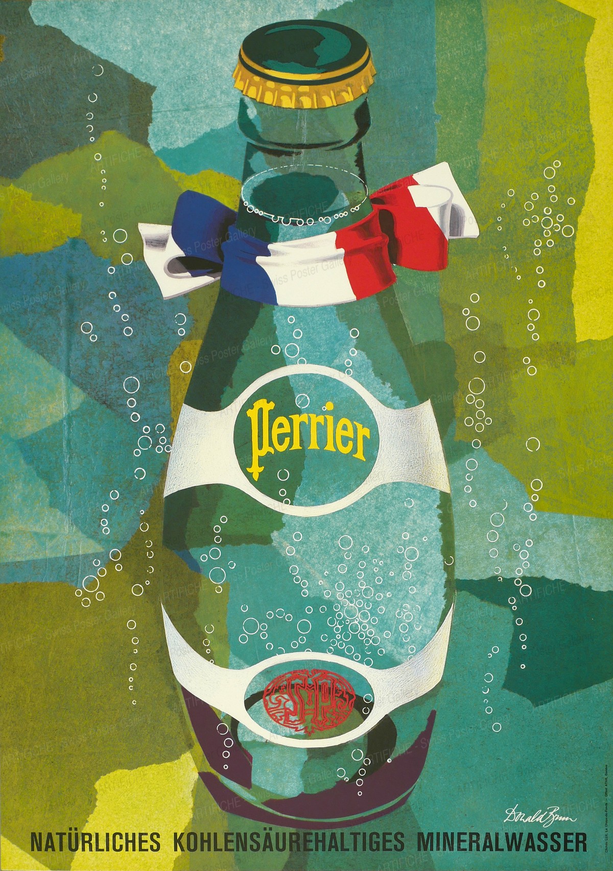 Perrier mineral water, Donald Brun