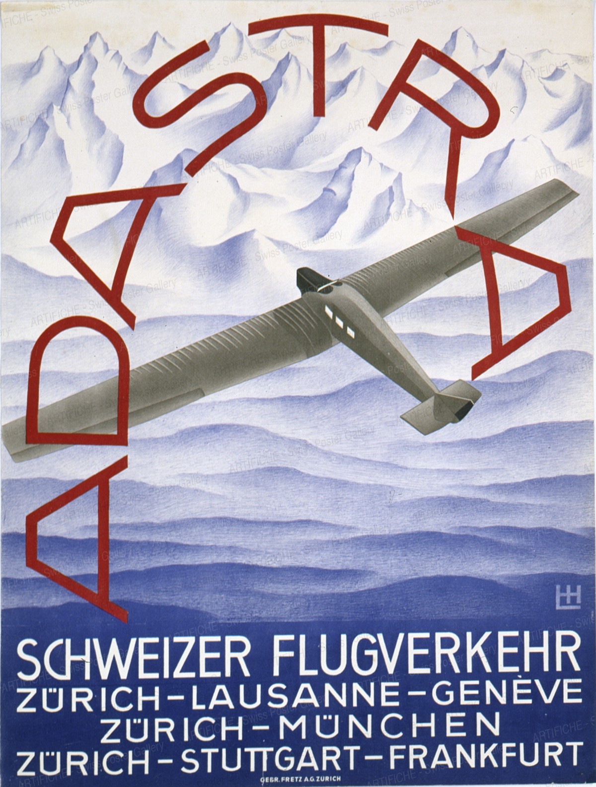 Adastra – Schweizer Flugverkehr, Monogram LH