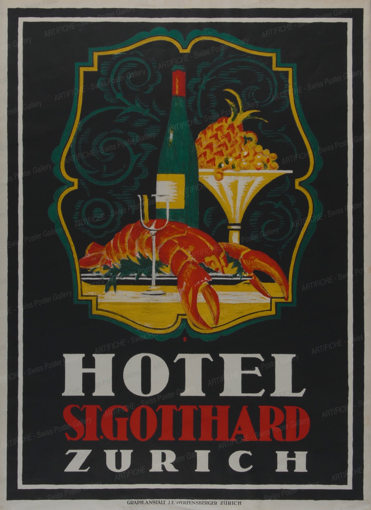 St. Gotthard Hotel Zurich, Otto Baumberger