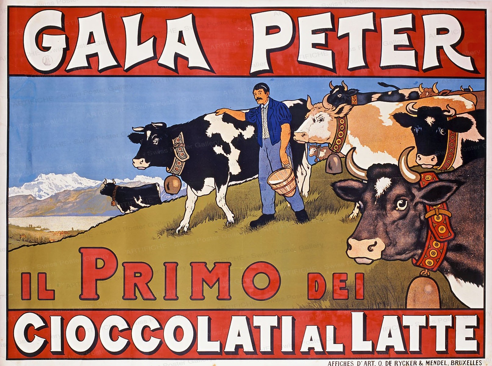 Gala Peter – The first of the milk chocolates, Artist unknown