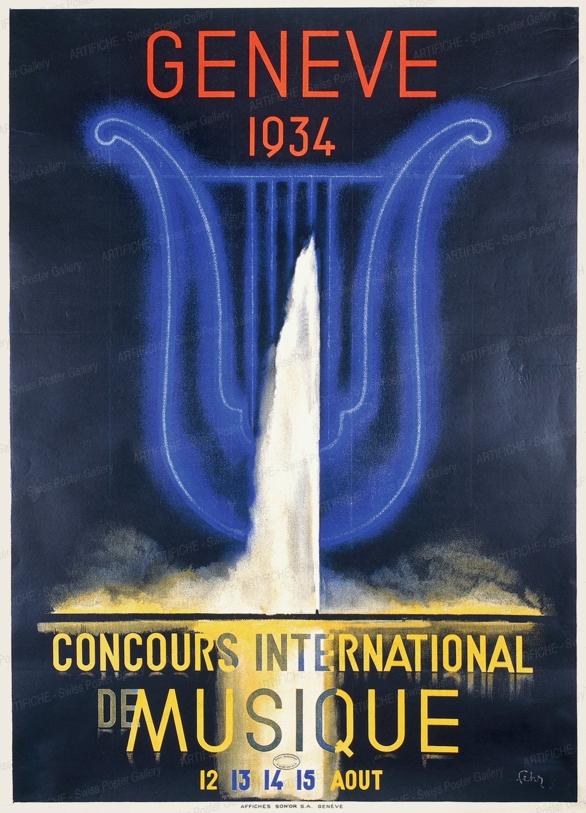 Concours international musique, Genève 1934, Henri Fehr