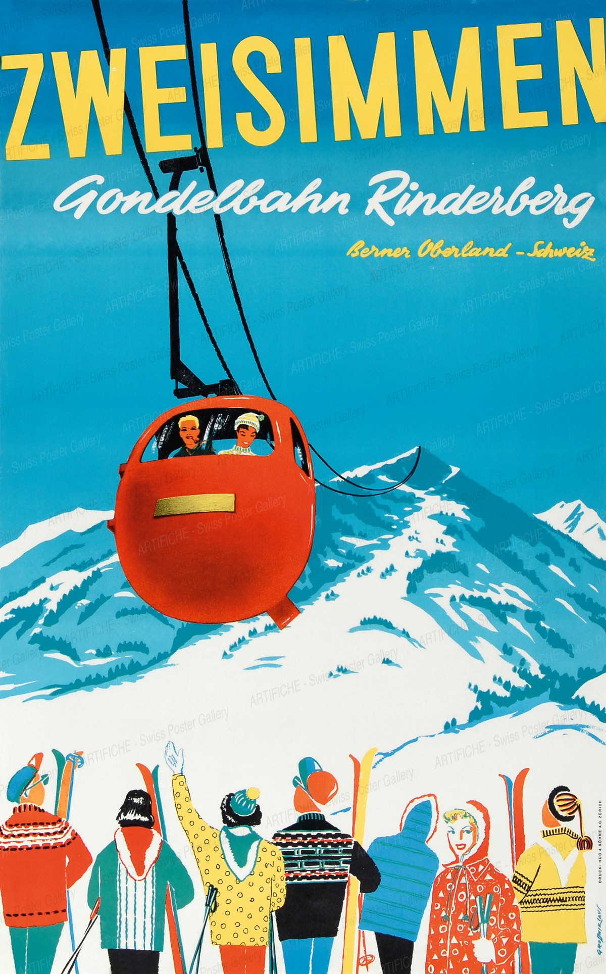 ZWEISIMMEN – Gondelbahn Rinderberg – Berner Oberland – Schweiz, Grossniklaus