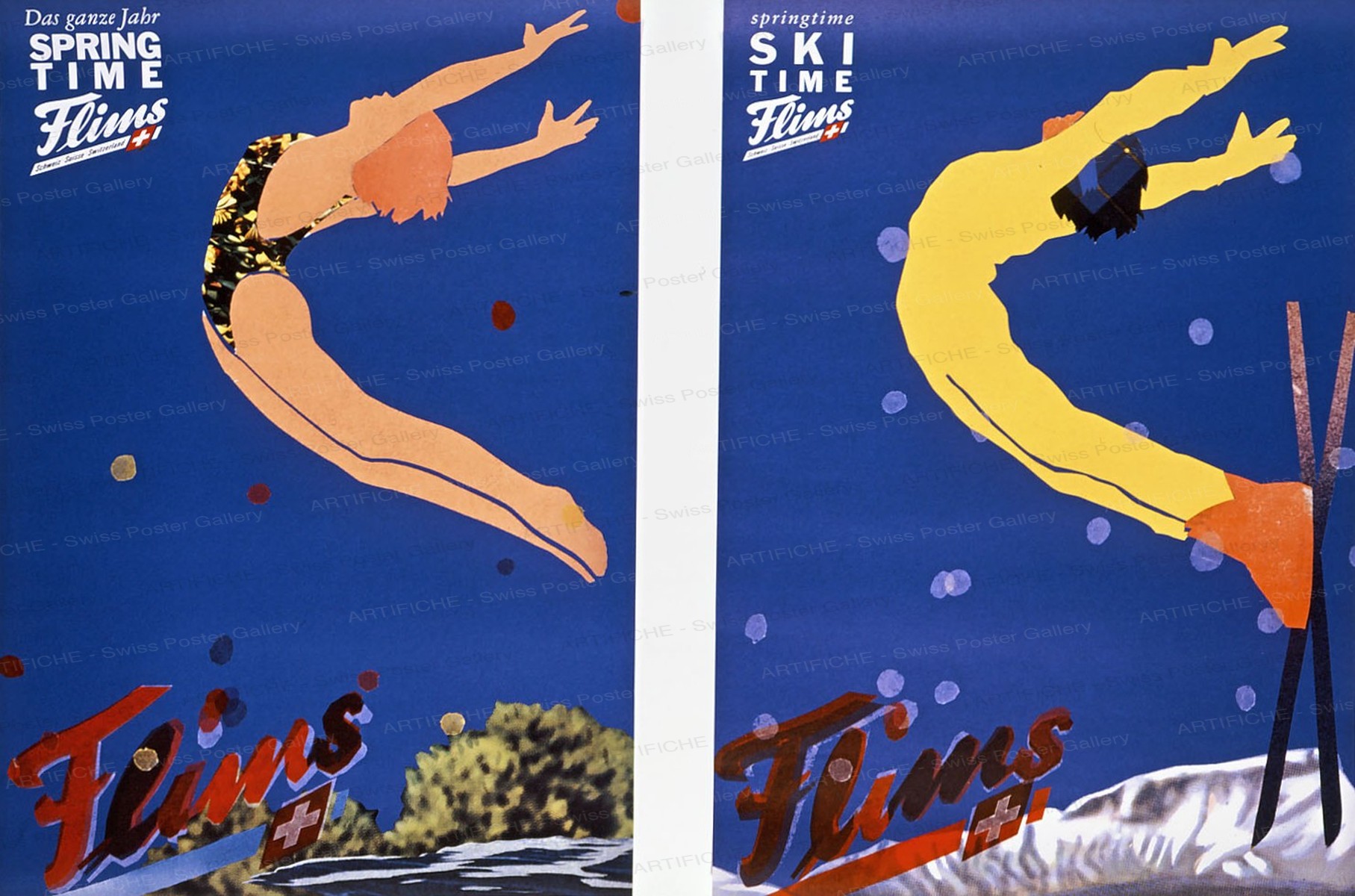 Flims – Spring Time – Ski Time, Carlo Gröbli