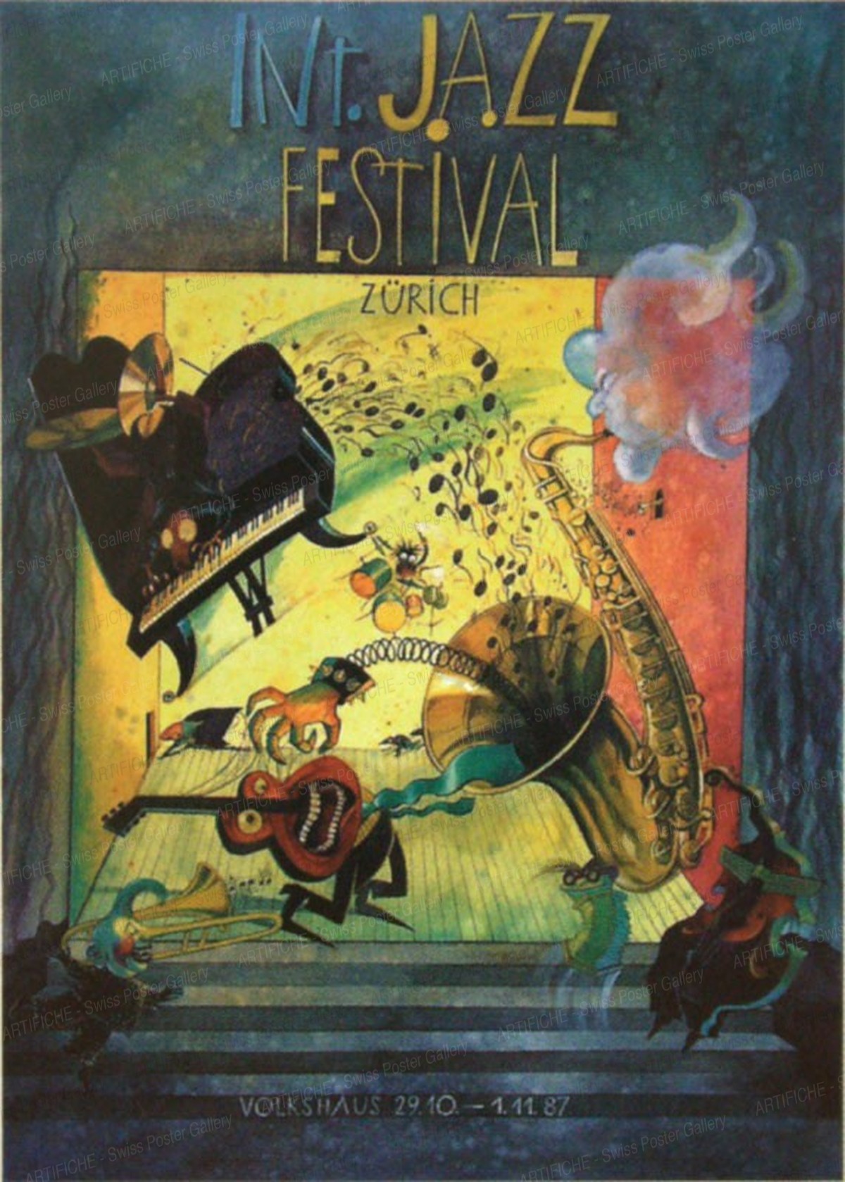 Zurich Jazz Festival 1987, T. Hauptmann