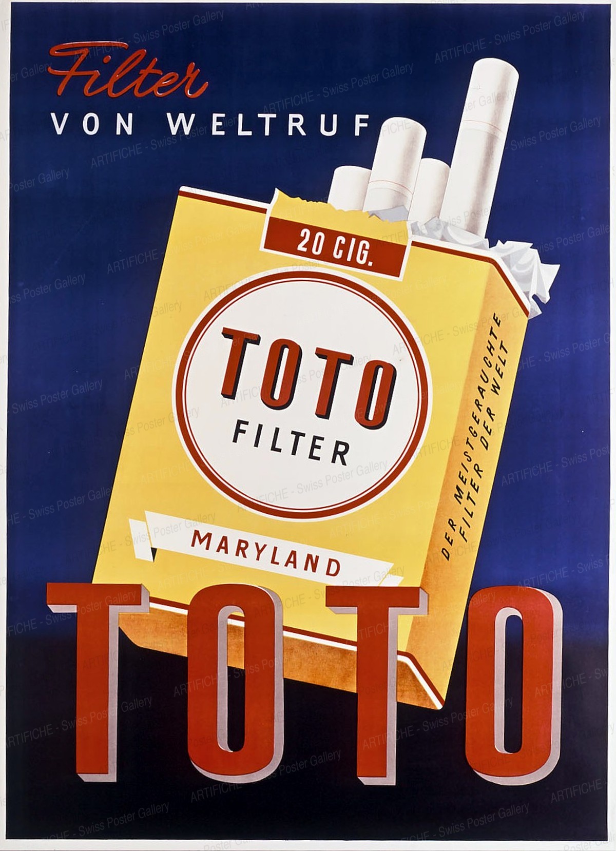 TOTO Filer Maryland – Tobacco, Artist unknown