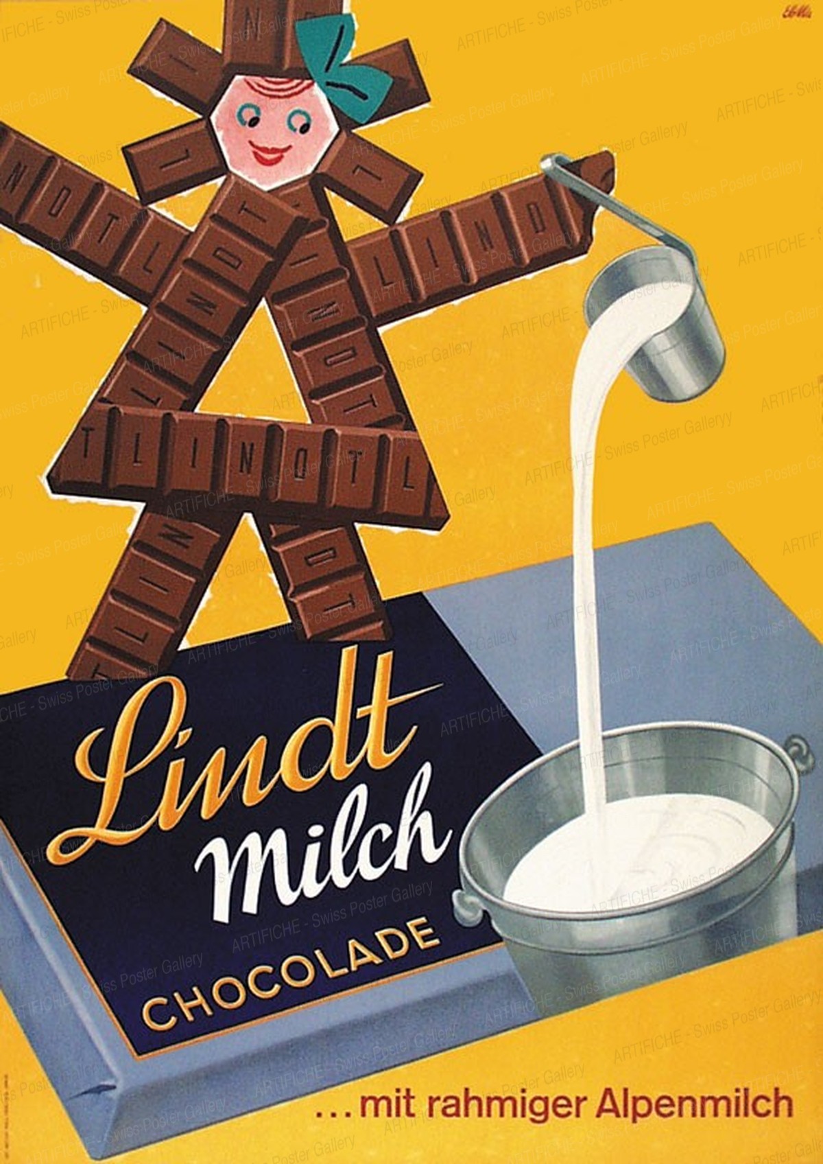 Lindt Milch Chocolade – mit rahmiger Alpenmilch, Emil Ebner