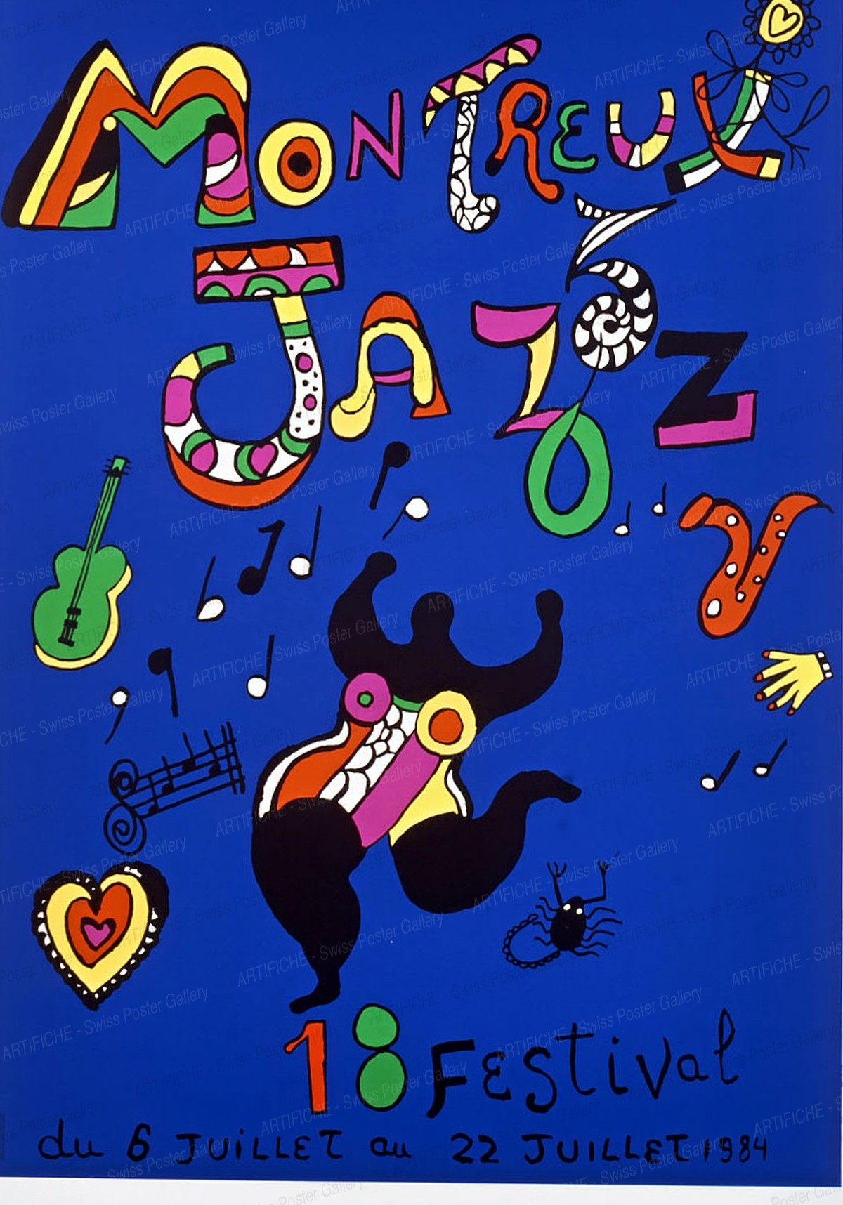 JAZZ Festival Montreux 1984 / 18. Festival – Niki de St. Phalle, Niki de Saint Phalle