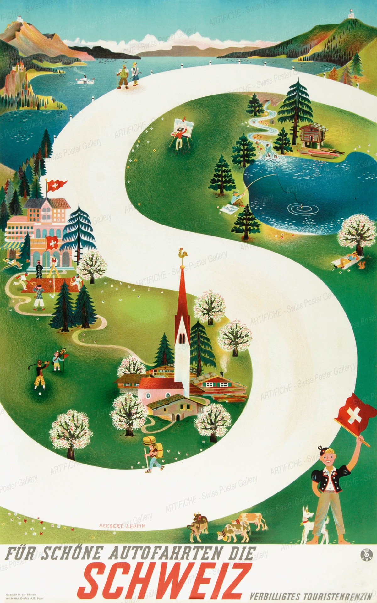 All roads lead to Switzerland, Herbert Leupin
