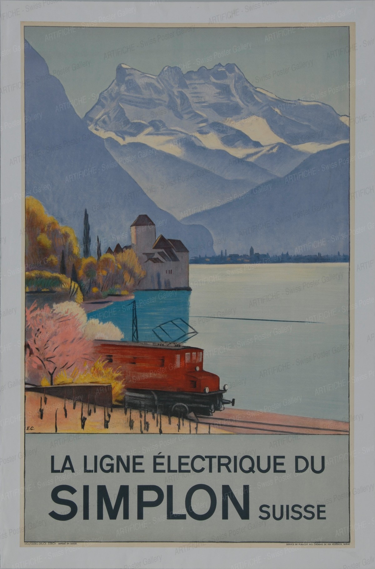 LA LIGNE ELECTRIQUE DU SIMPLON – Suisse, Emil Cardinaux