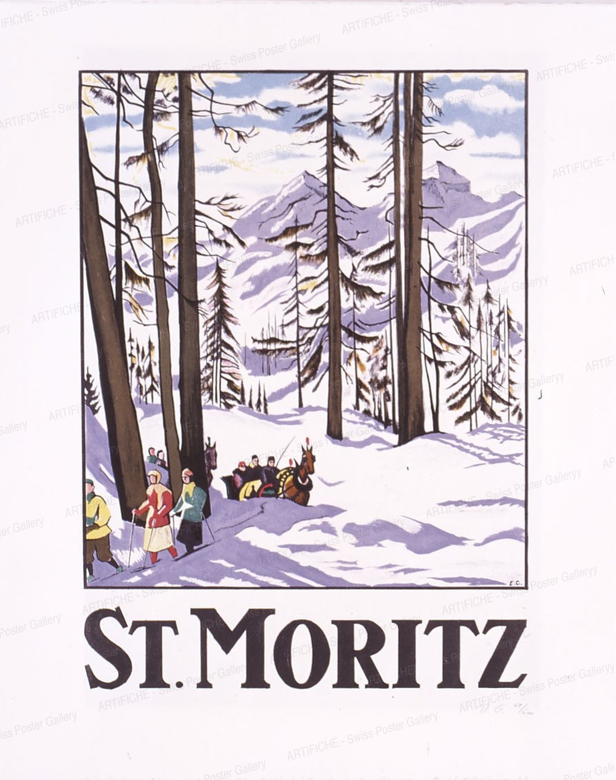 St. Moritz, Cardinaux, Emil, d‘après