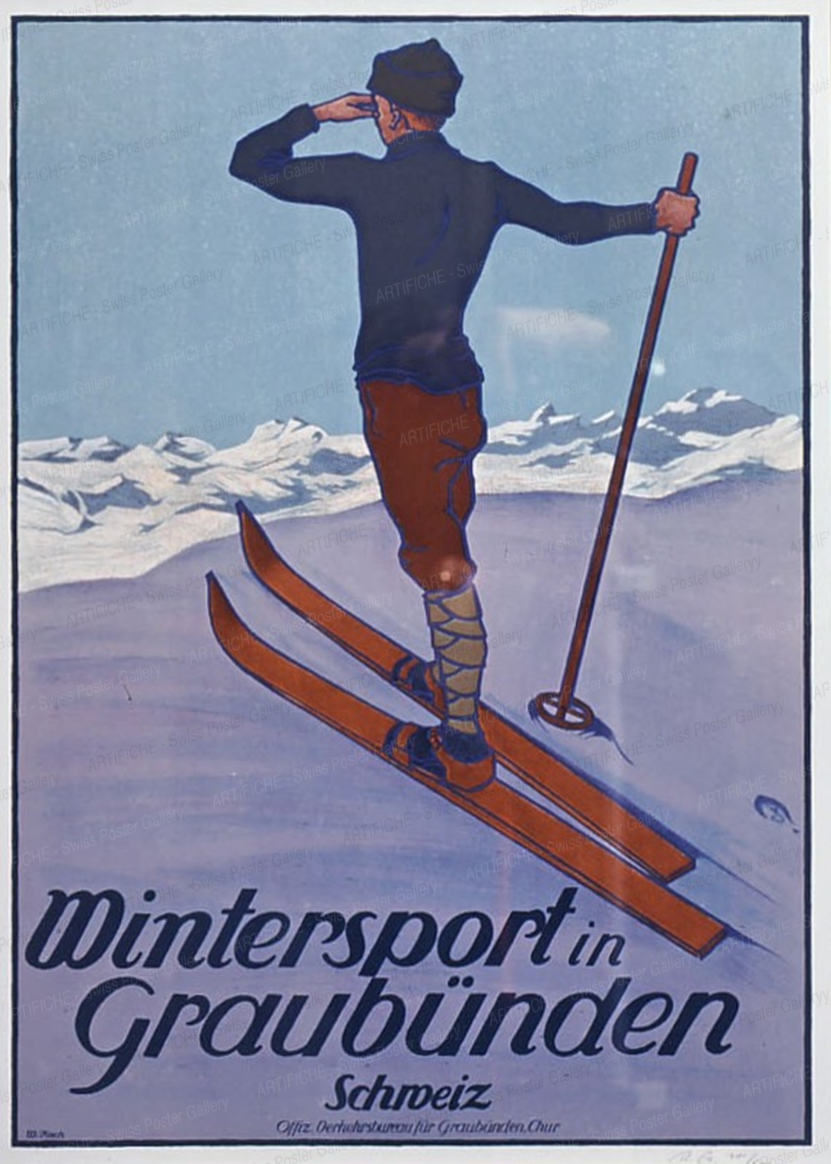 Wintersport in Graubünden (1907), Koch, Walther, d‘après