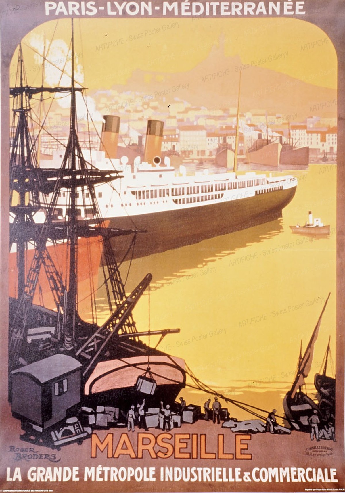PLM Marseille – 1922 (reprint), Roger Broders