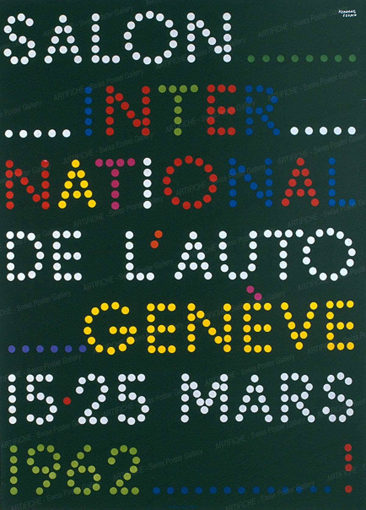 Salon International de l’Auto Genève 15 – 25 Mars 1962, Herbert Leupin