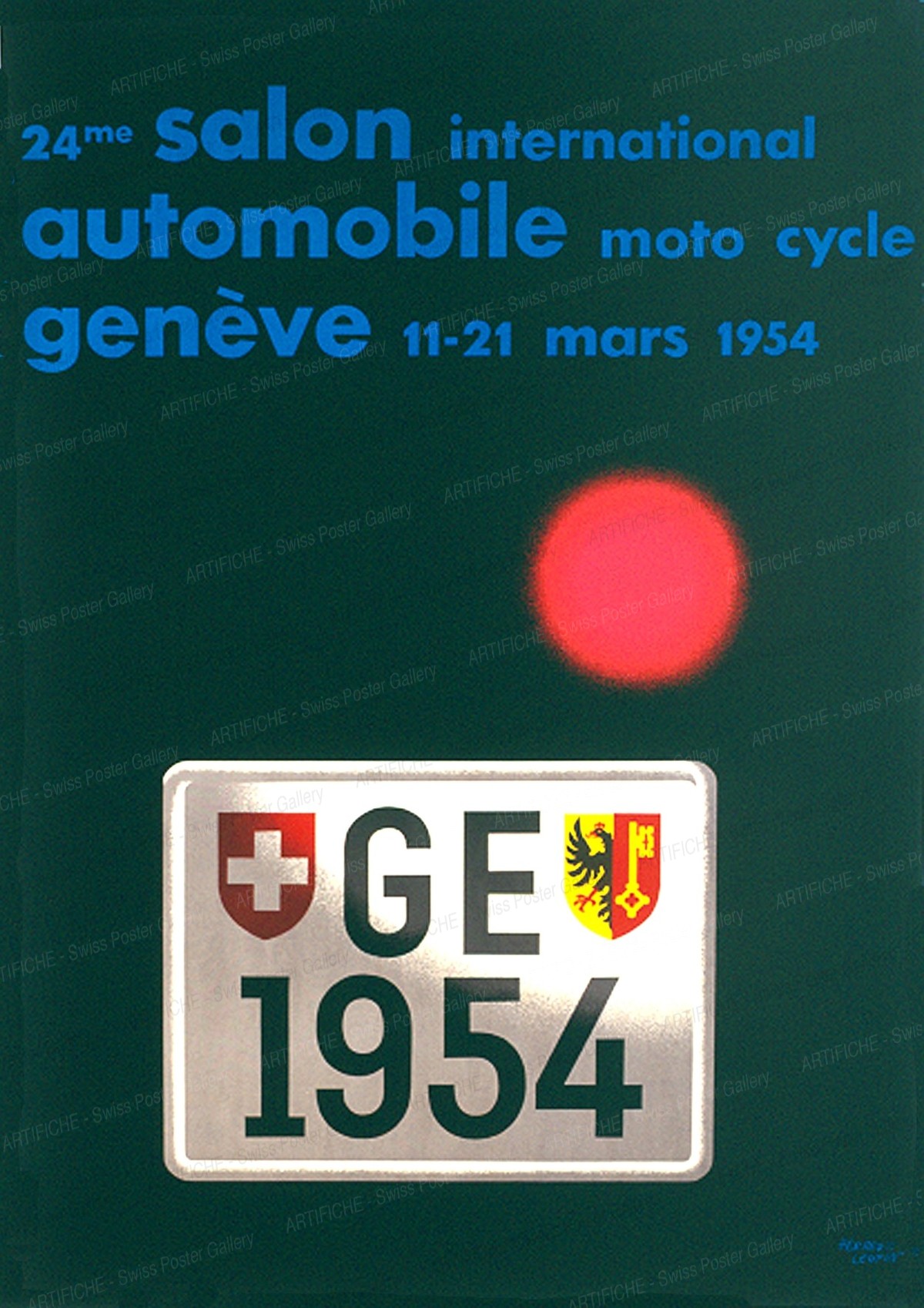 24ème Salon International de l’Automobile Moto Cycle Genève 1954, Herbert Leupin