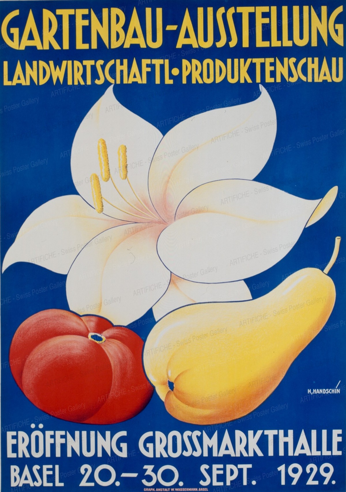 Horticultural Exhibition – Agricultural Products, Johannes Handschin