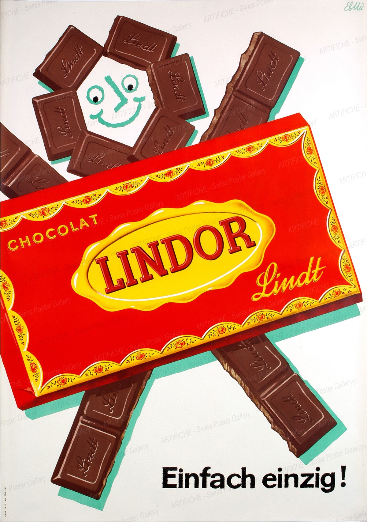 Lindor – Chocolat – Lindt – Einfach einzig!, Emil Ebner