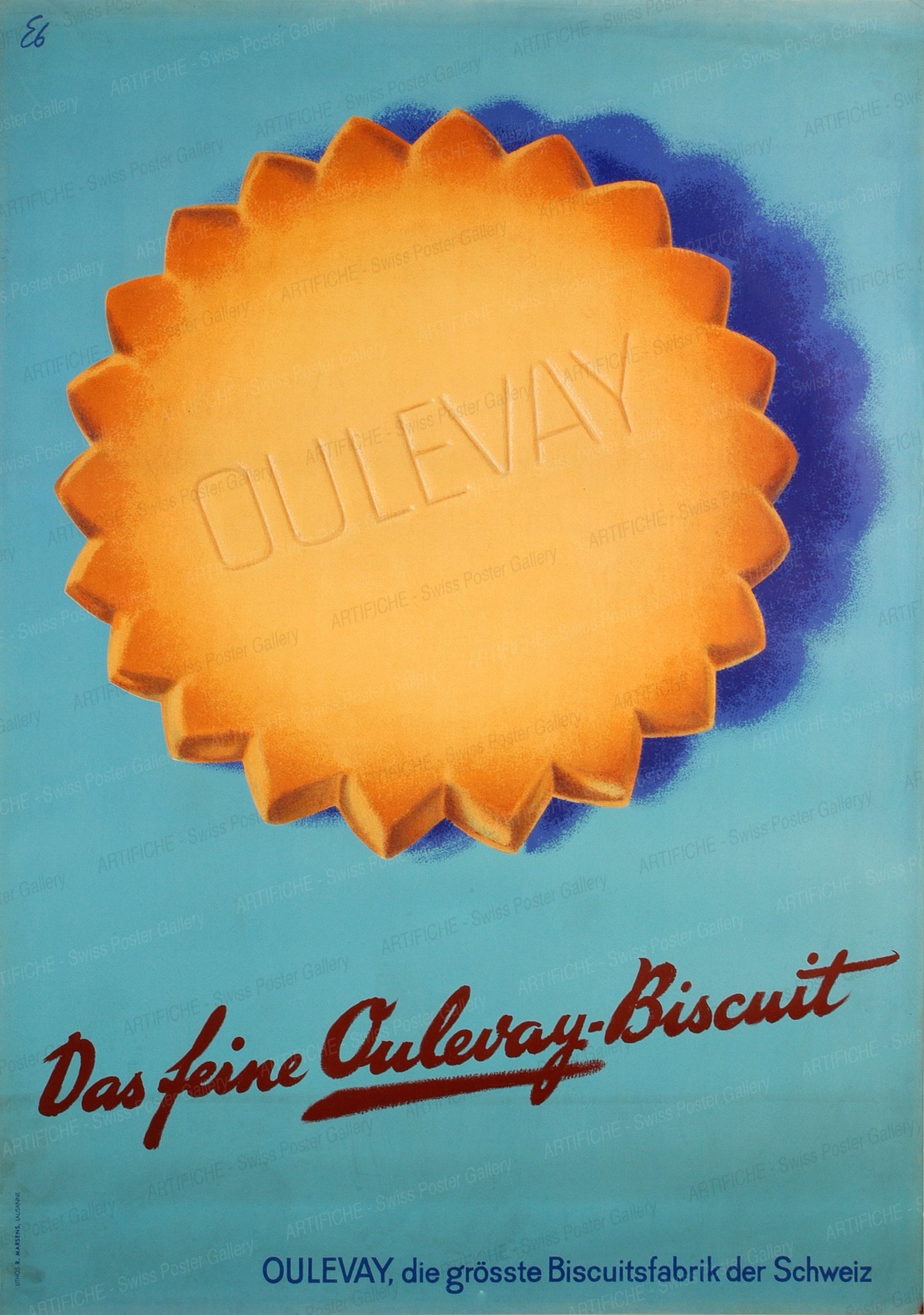 Oulevay Bisquits – die grösste Biscuitsfabrik der Schweiz, Emil Ebner