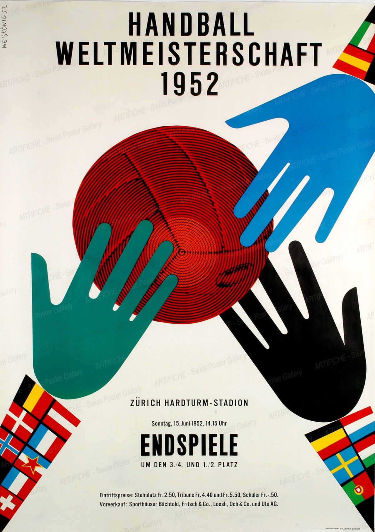 Handball-Weltmeisterschaft Hardturm-Stadion Zürich 1952, Werner Weiskönig