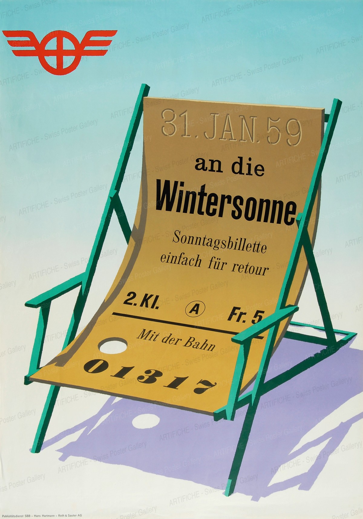 31. Jan. 59 – An die Wintersonne mit der Bahn, Hans Hartmann