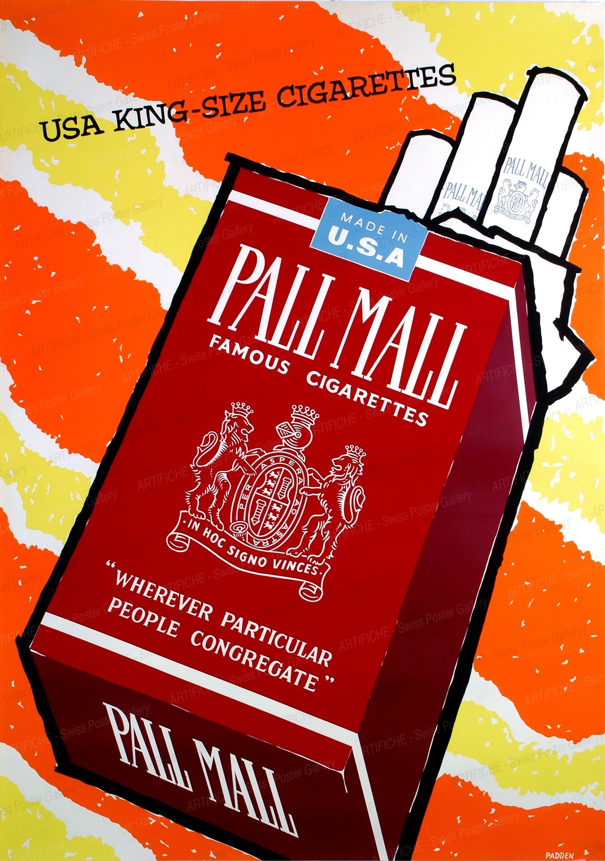 Pall Mall Cigarettes – USA King Size, Daphne Padden