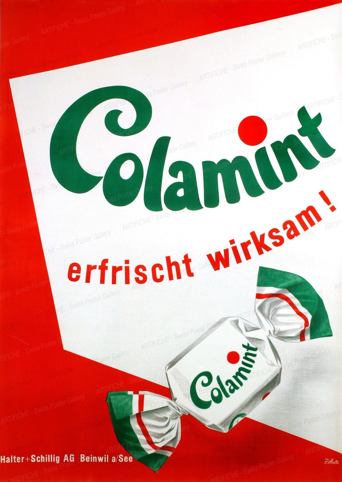 Colamint Candies – refreshing, Fred Stolle