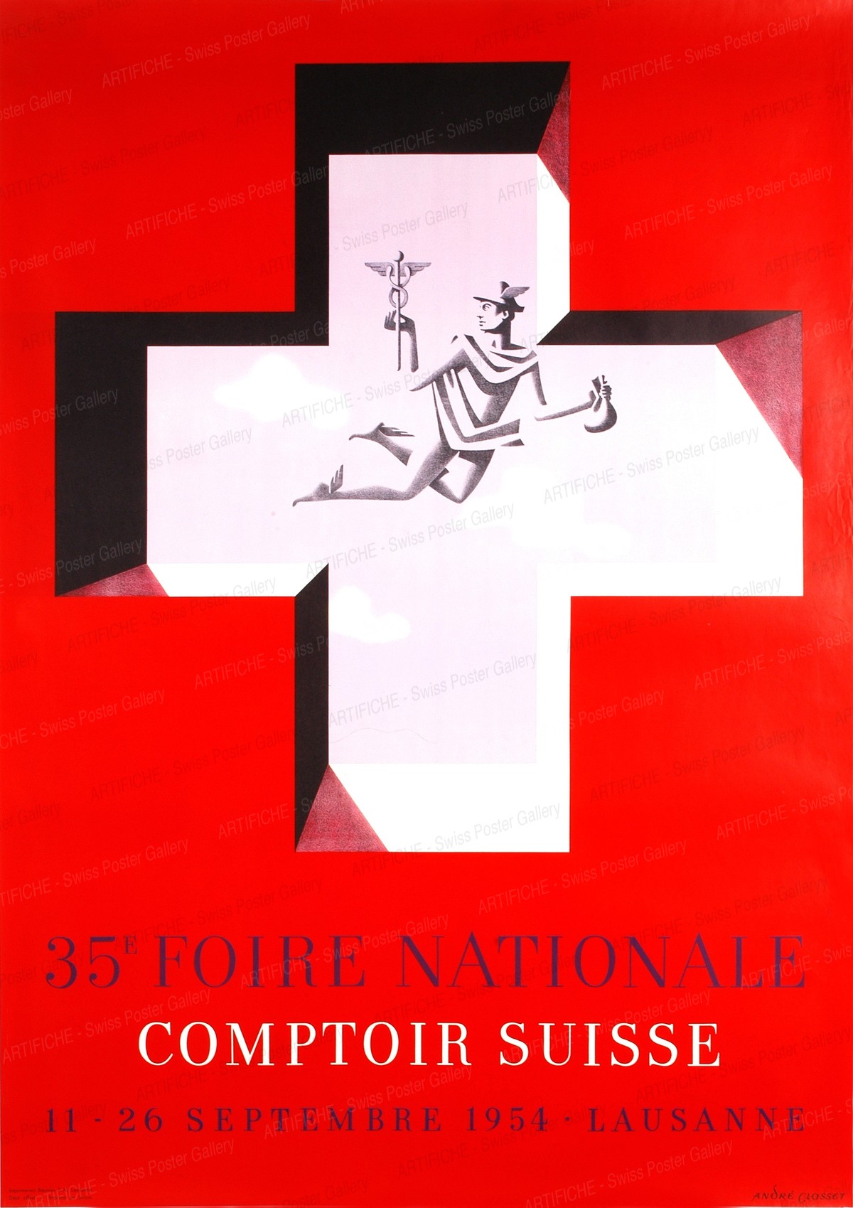 35e Foire National Comptoir Suisse 11 – 26 Septembre 1954 Lausanne, André Closset
