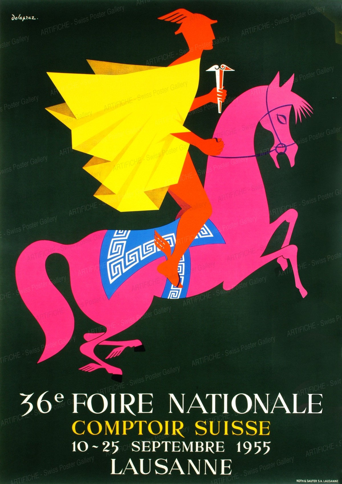 36e Foire National Comptoir Suisse 10 – 25 Septembre 1955 Lausanne, Delapraz