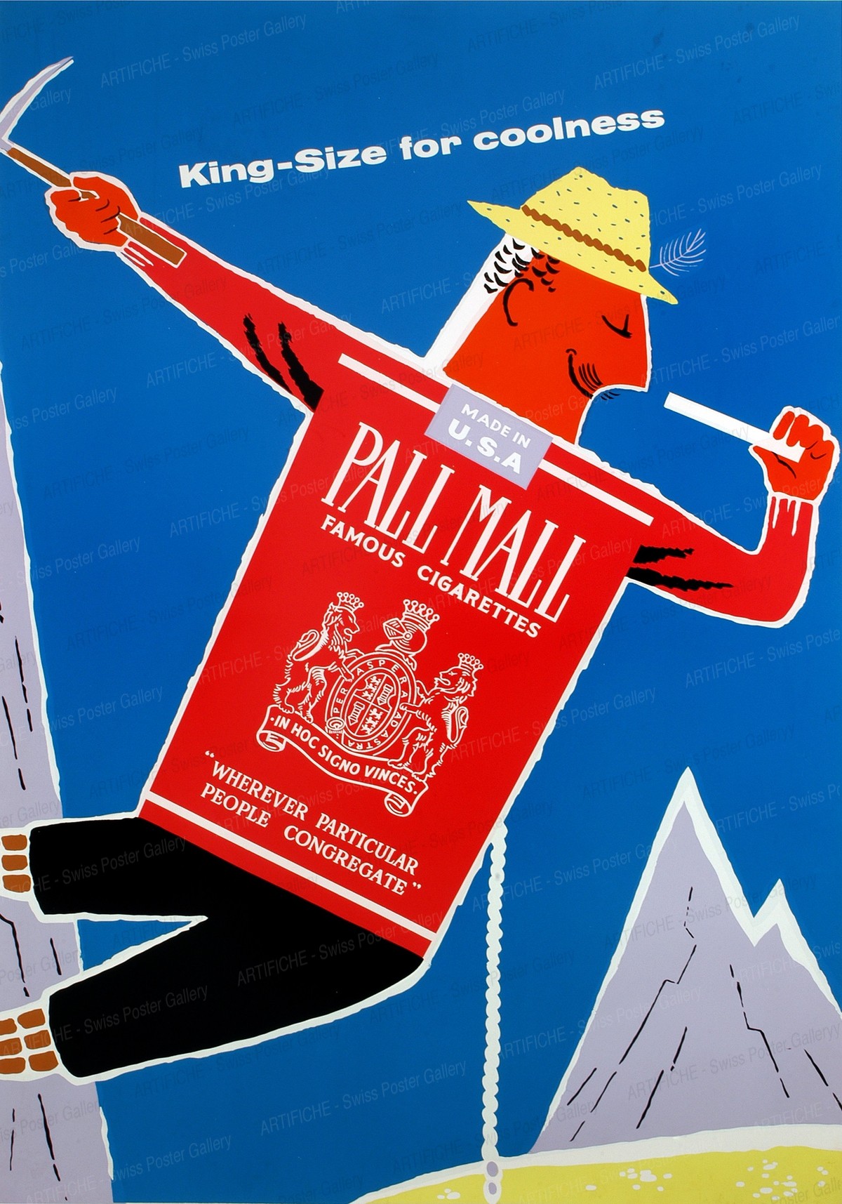 PALL MALL – King Size for coolness – made in USA, Daphne Padden