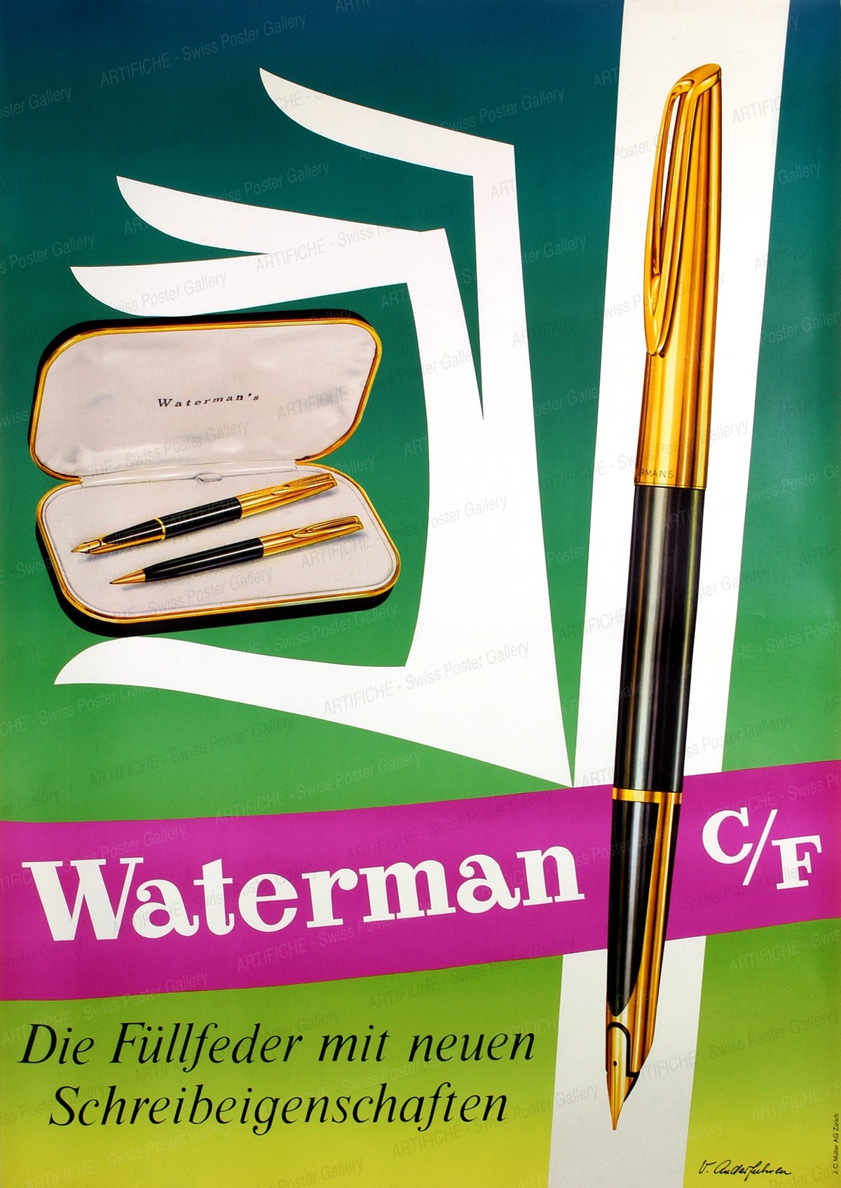 Waterman C/F – Die Füllfeder mit neuen Schreibeigenschaften, V. Anderfuhren