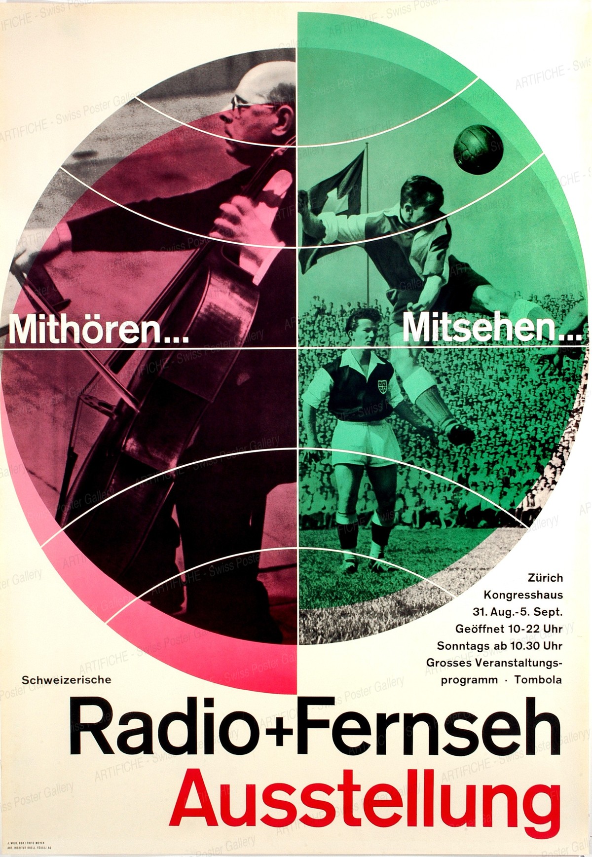 Radio & Fernseh Ausstellung – Mithören…Mitsehen… Kongresshaus Zürich, Wild Agentur / Meyer Fritz