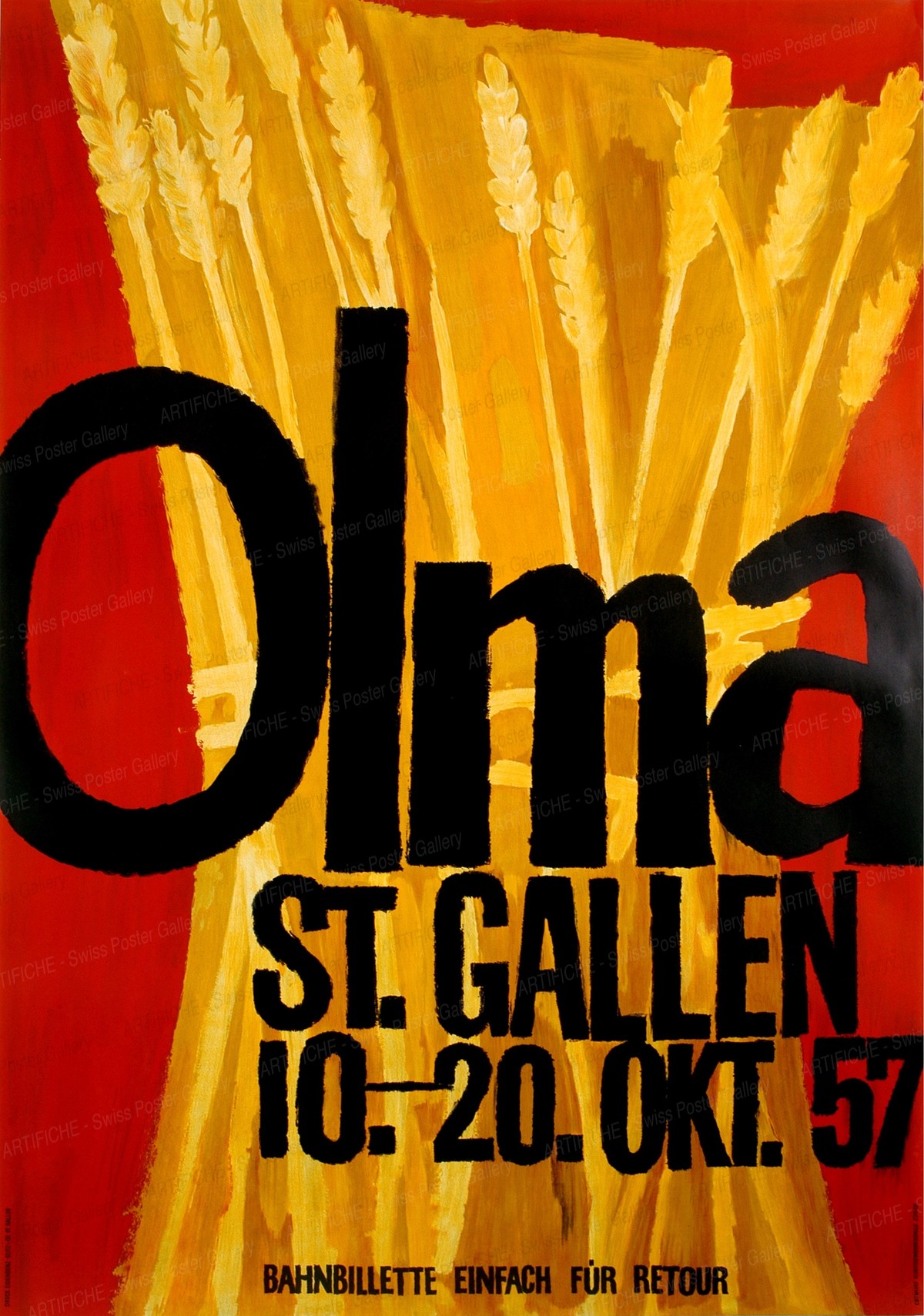 OLMA St. Gallen – 10. – 20. Okt. 57, Artist unknown