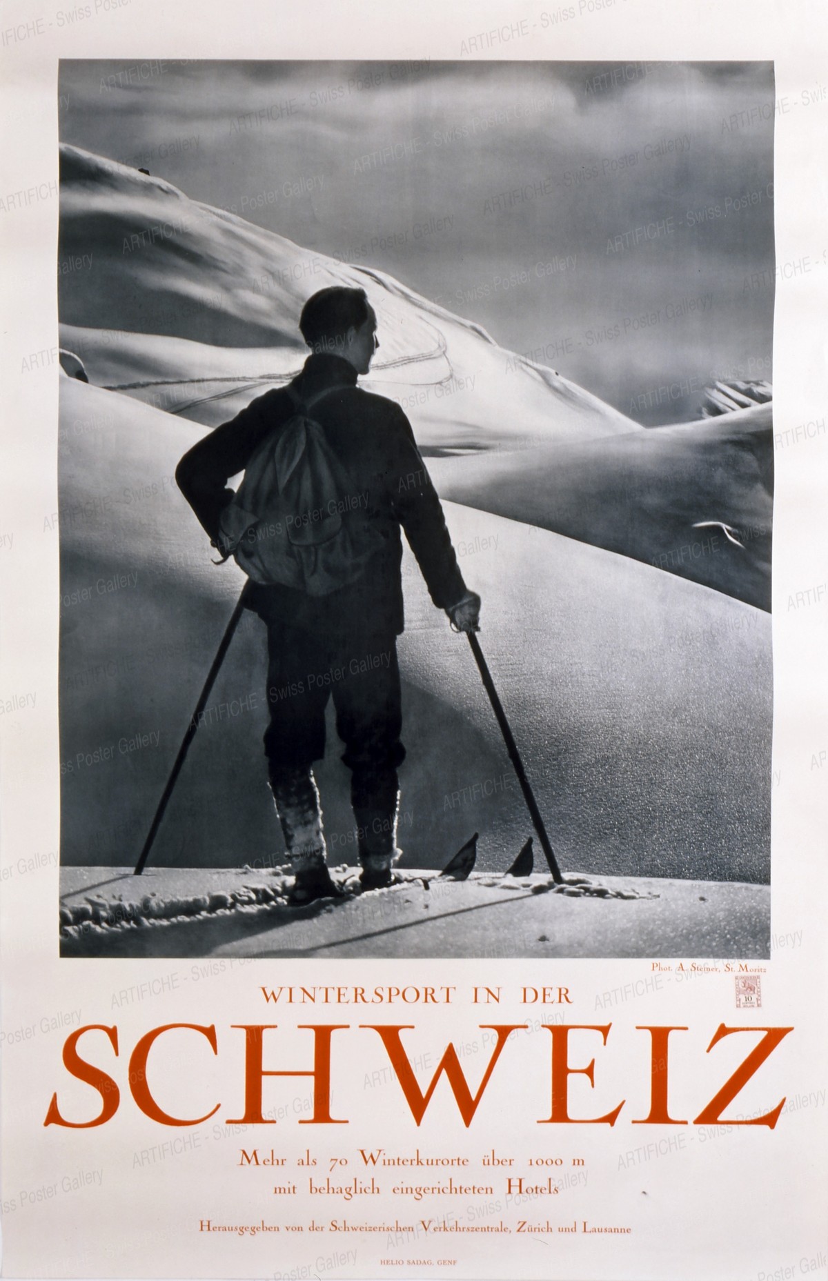winter sports in Switzerland, Albert Steiner