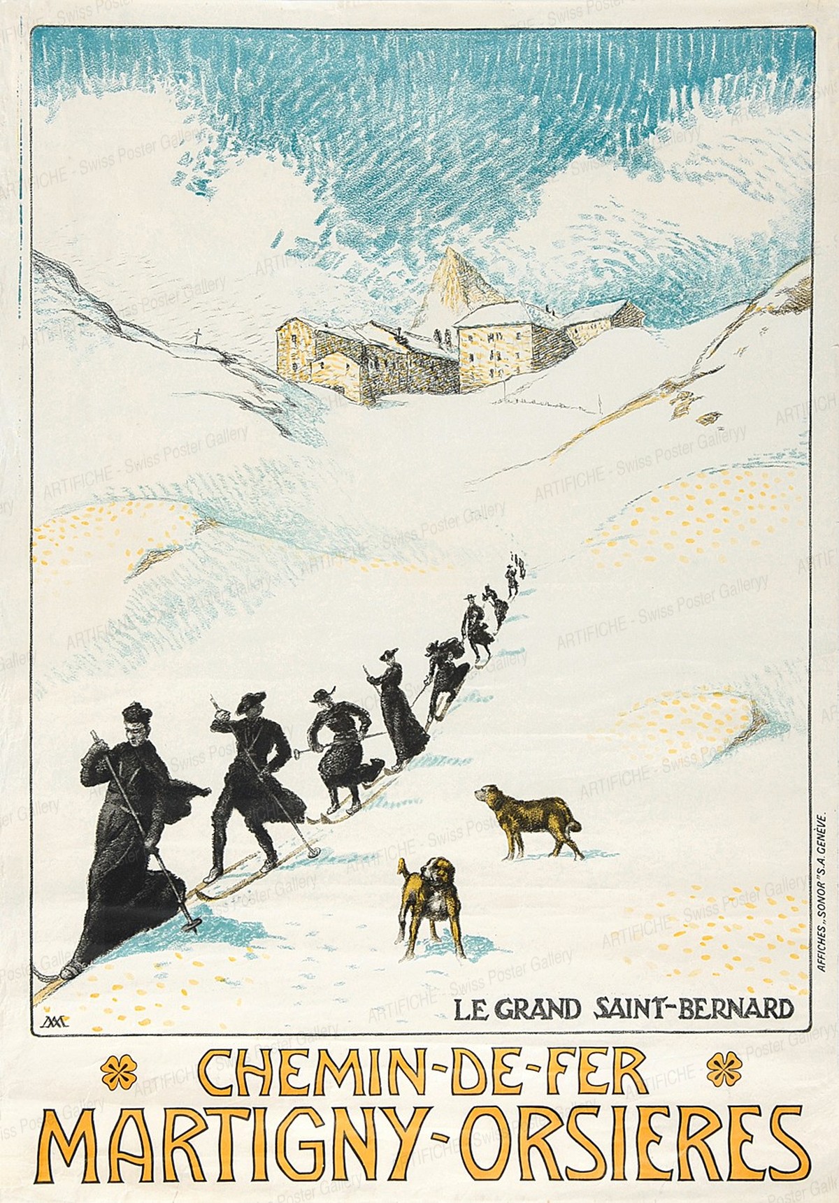 Chemin-de-Fer MARTIGNY-ORSIÈRES – Le grand Saint-Bernard, Albert Jacques Marc Muret