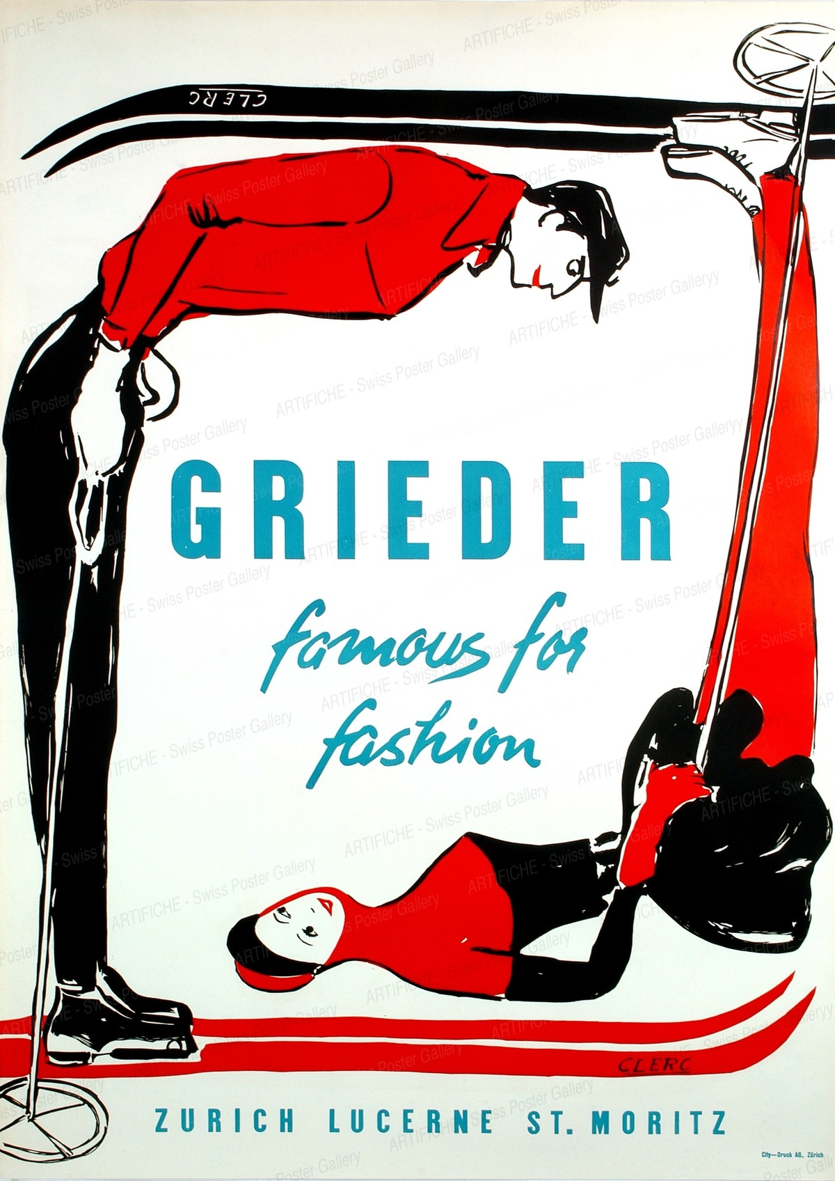 GRIEDER- famous for fashion – ZURICH LUCERNE ST. MORITZ, Clerc
