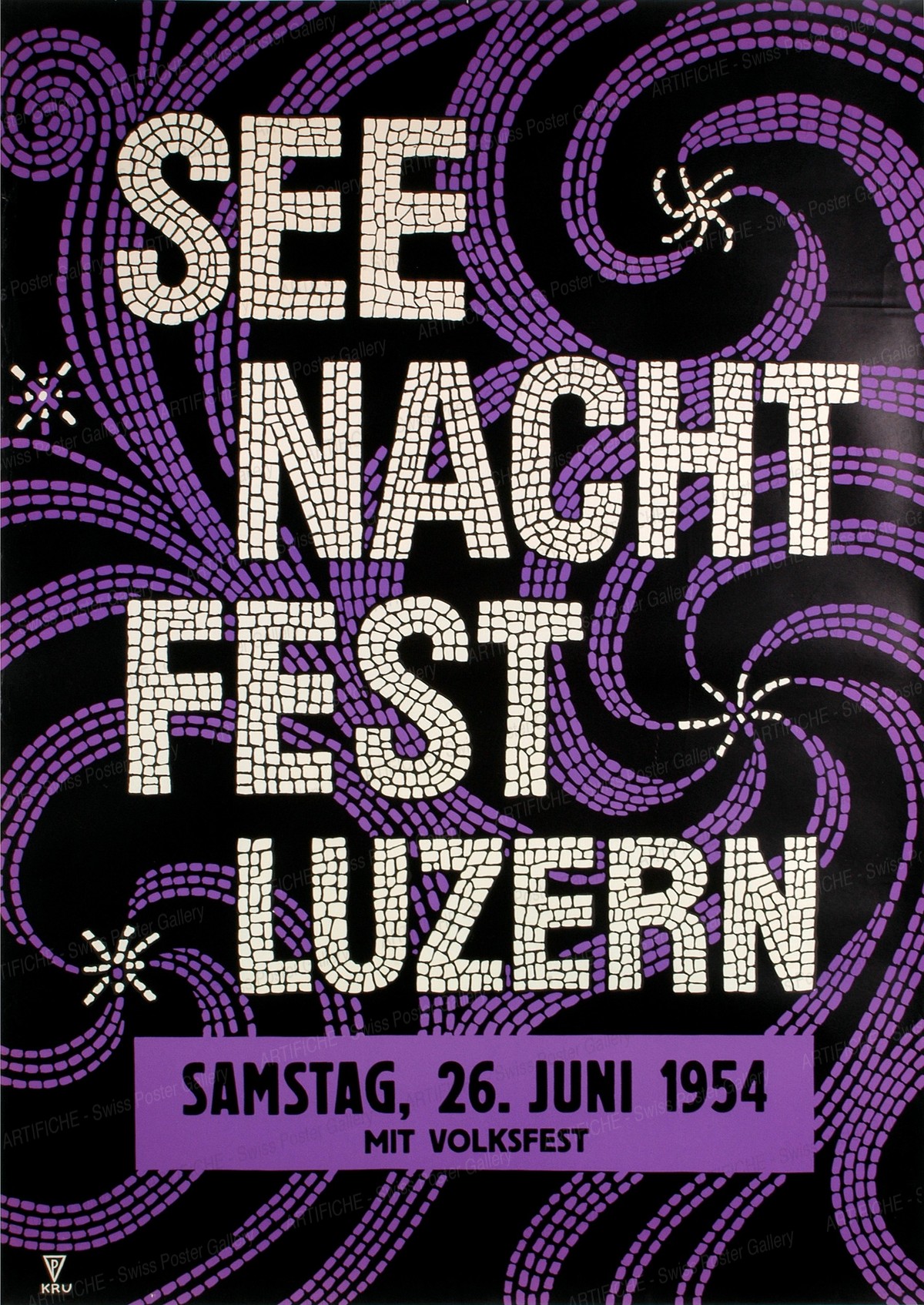 Seenachtfest Luzern 1954, Monogram KRU