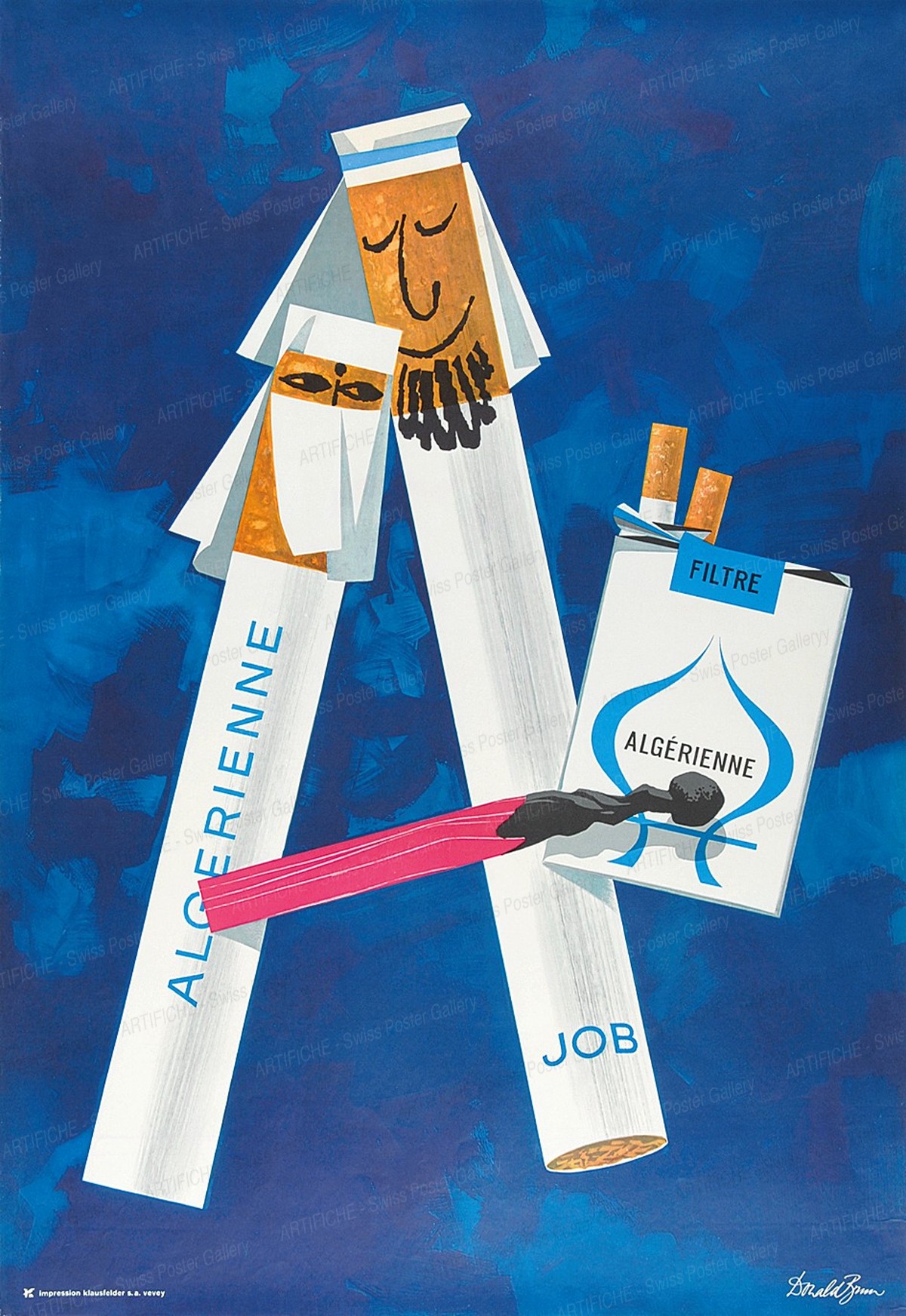 JOB – Algérienne Cigarettes, Donald Brun