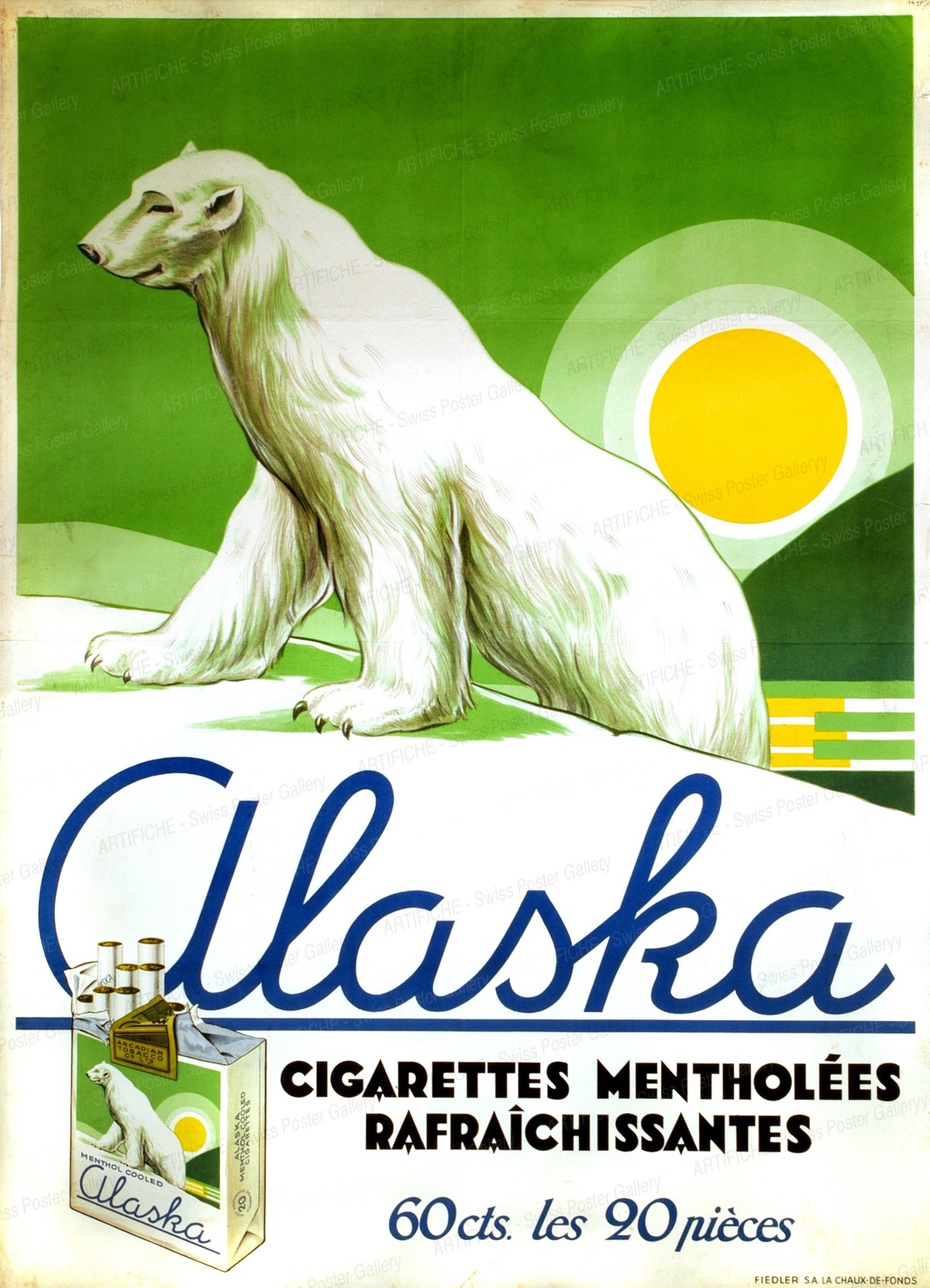 Alaska Cigarettes mentholées, Artist unknown