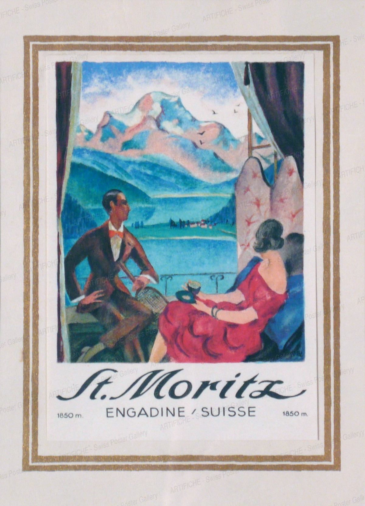 St. Moritz – Engadine / Suisse, Edouard Stiefel