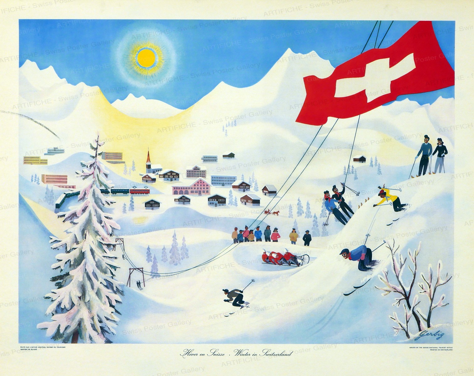 Hiver en Suisse – Winter in Switzerland, Richard Gerbig