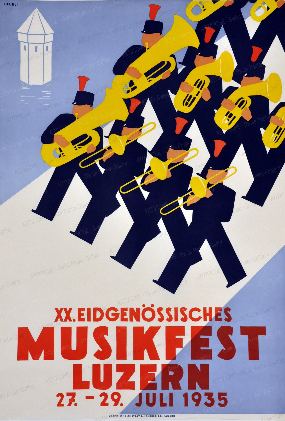 XX. Eidgenössisches Musikfest Luzern 27. – 29. Juli 1935, Walter Läubli