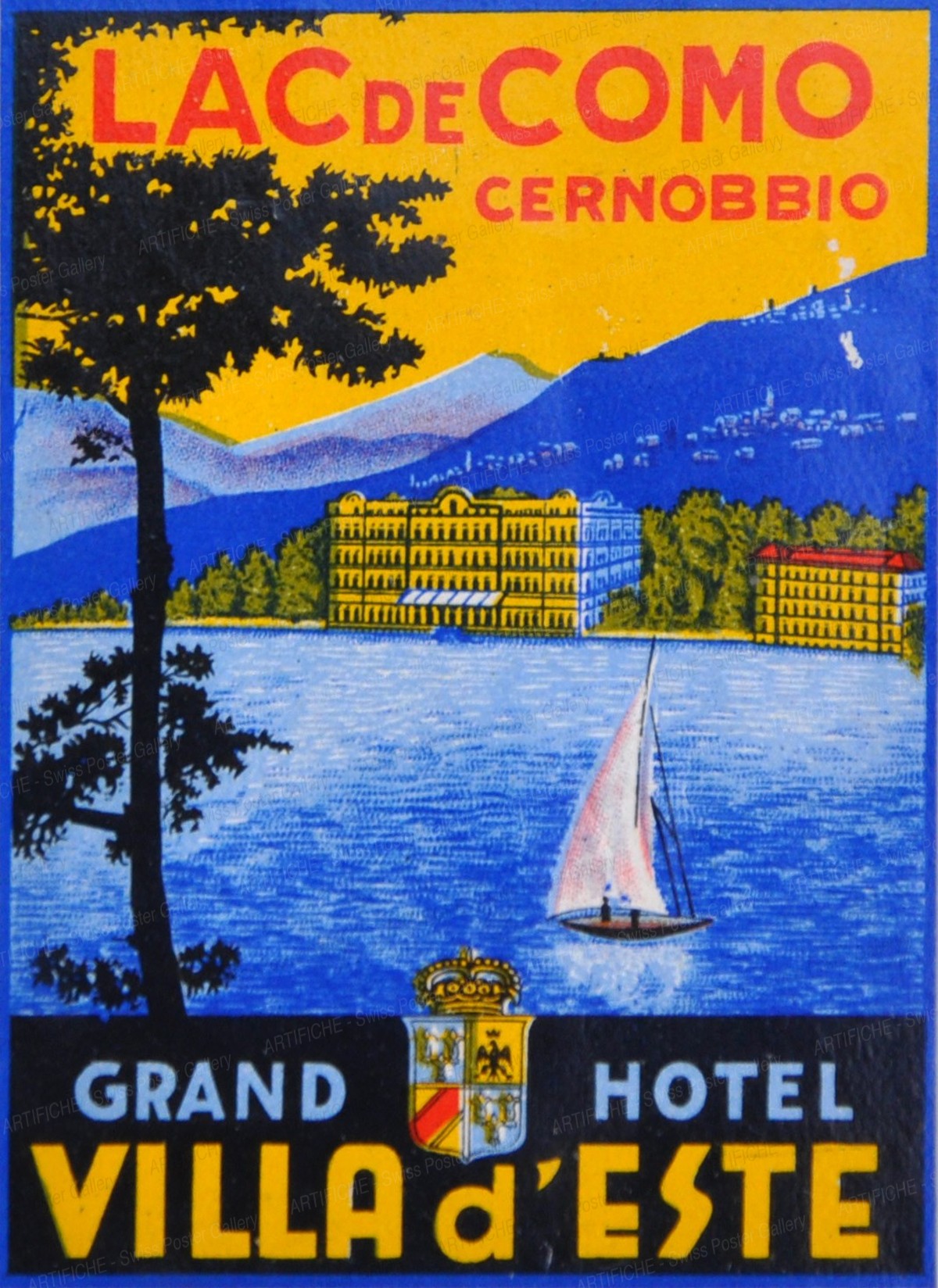 Grand Hotel Villa d’Este Como – Lac de Como Cernobbio, Artist unknown