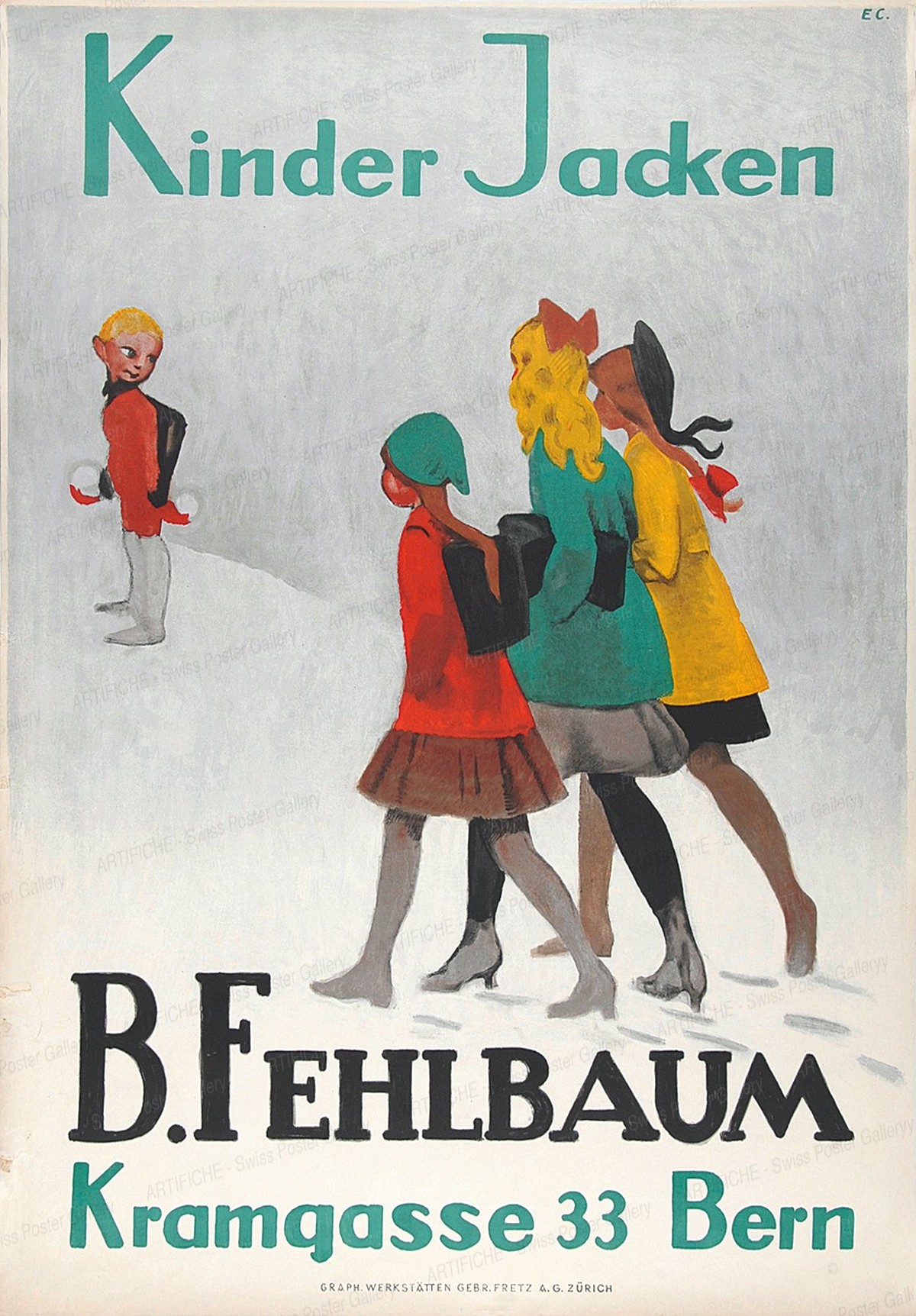 Kinder Jacken – B. Fehlbaum Bern, Emil Cardinaux