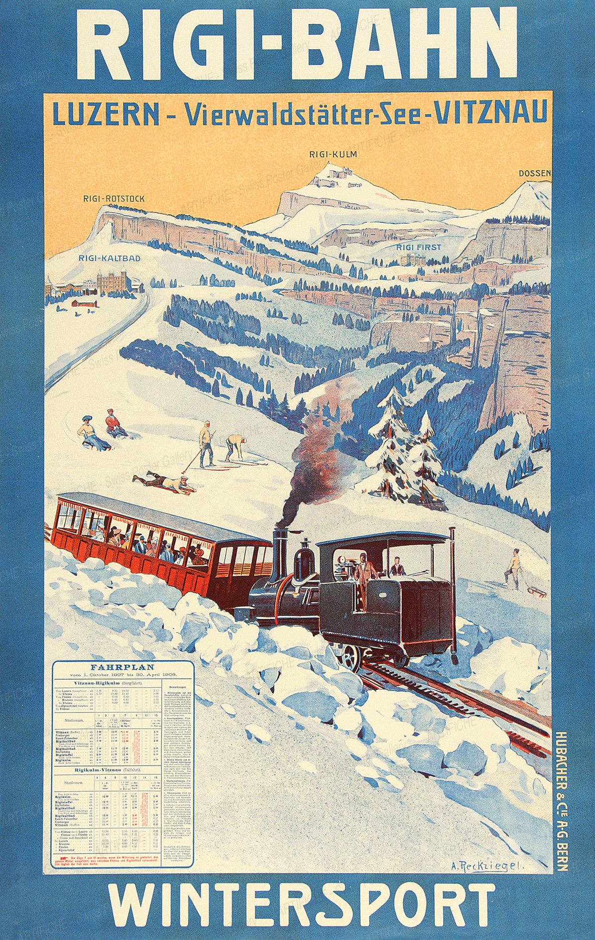 Rigi Alpine Cogwheel Train, Anton Reckziegel