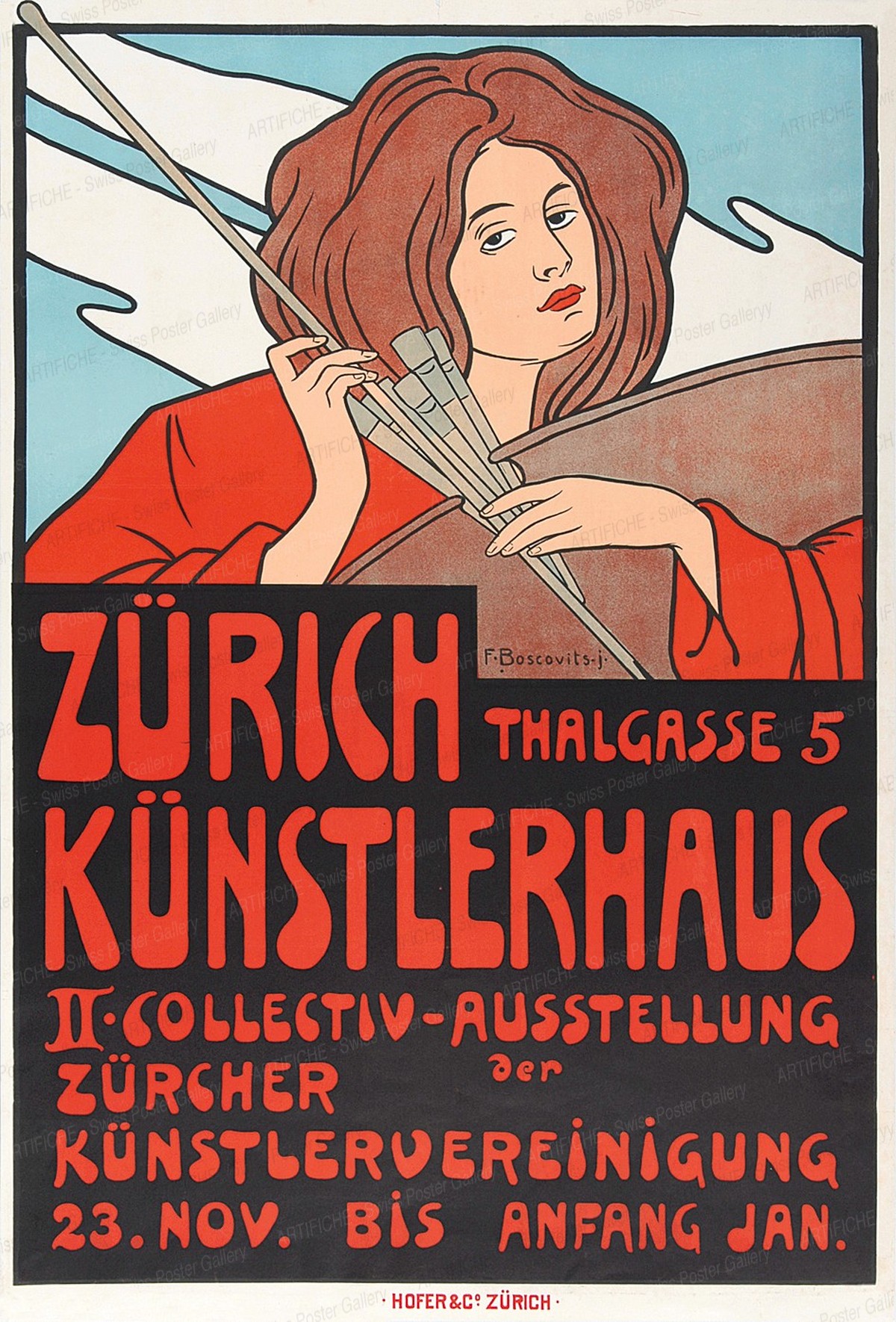 Zürich Künstlerhaus – Thalgasse 5 – Ausstellung der Zürcher Künstlervereinigung, Fritz jun. Boscovits