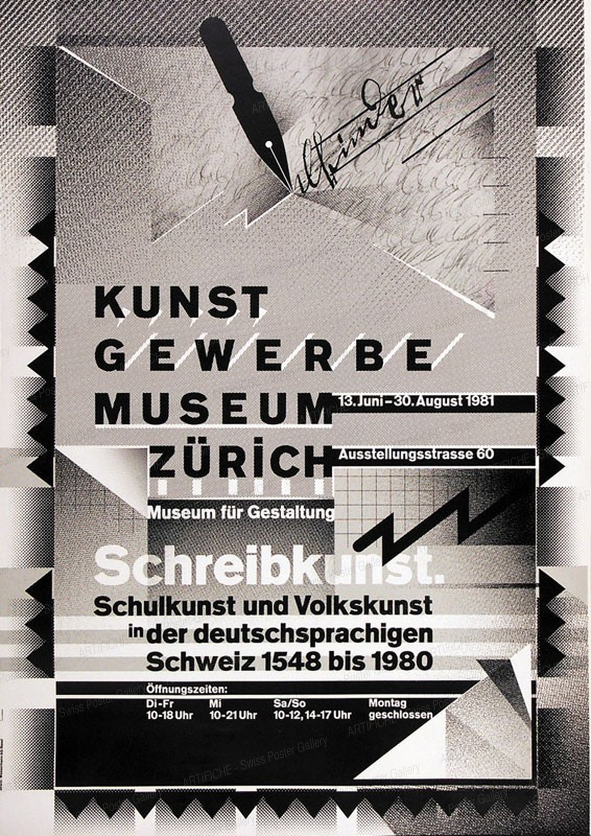 Kunstgewerbemuseum Zürich – Schreibkunst, Wolfgang Weingart