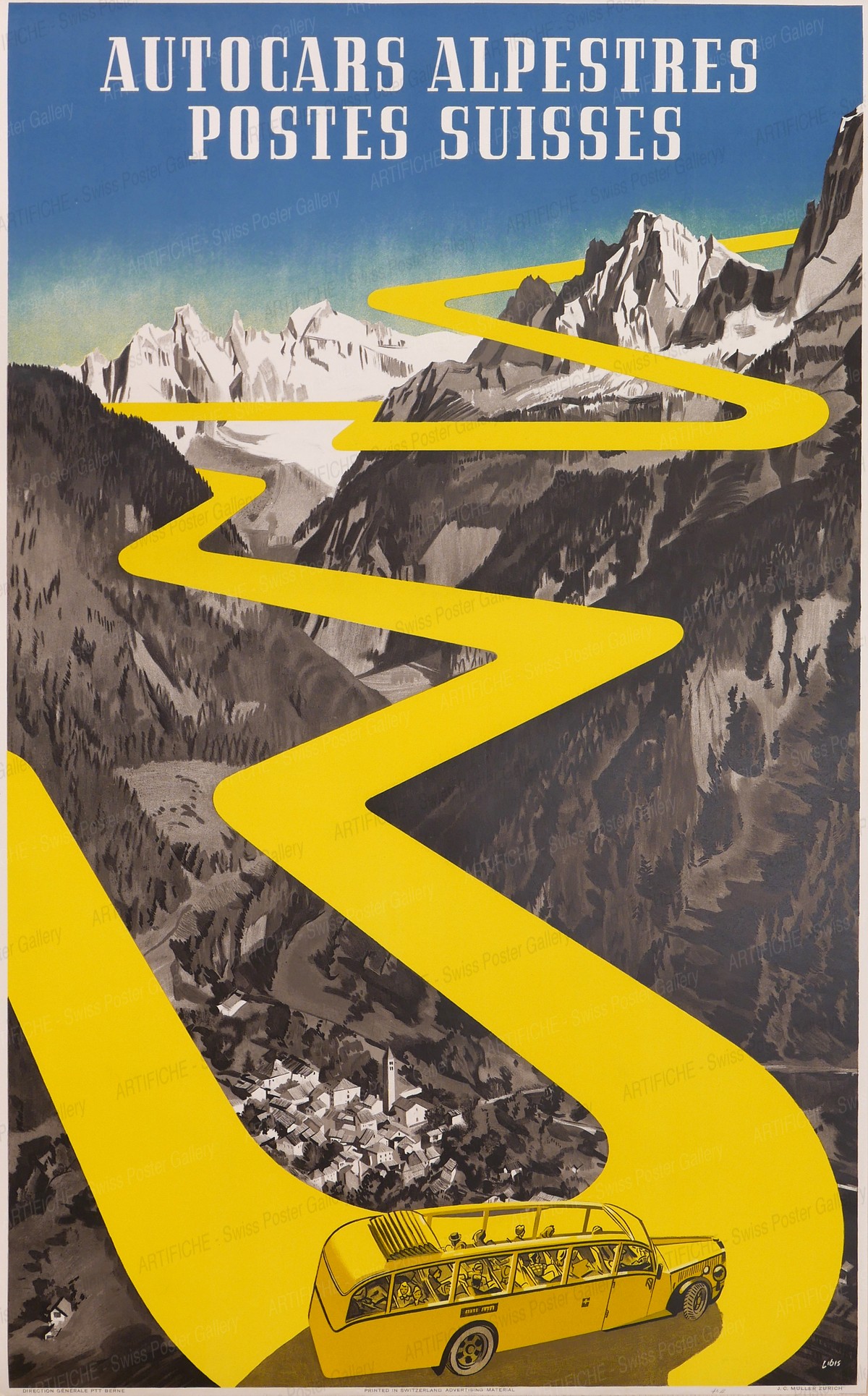 Autocars alpestres postes suisses, Herbert Berthold Libiszewski